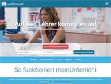 Tablet Screenshot of meinunterricht.de